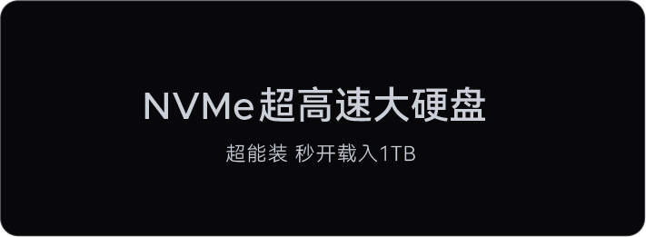 NVMe超高速大硬盤